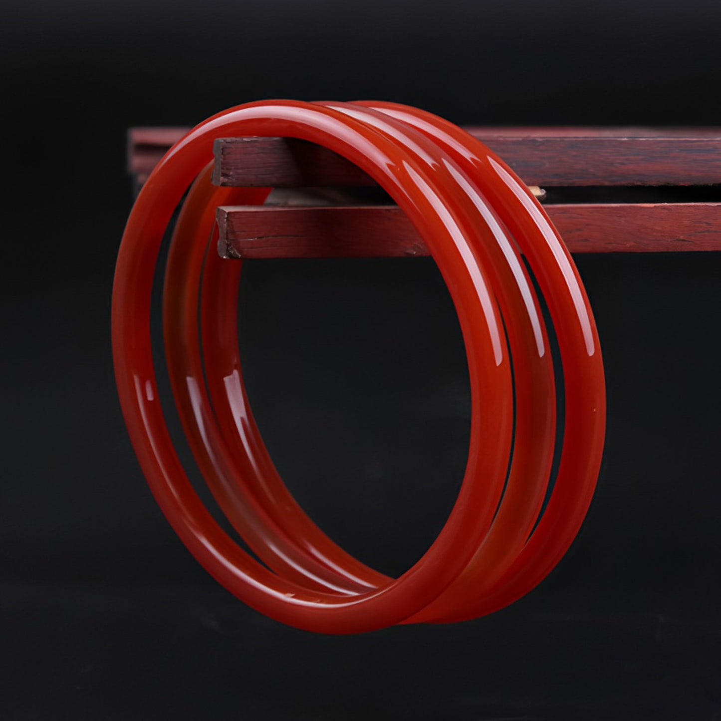 Delicate, elegant, and versatile red jade bracelet