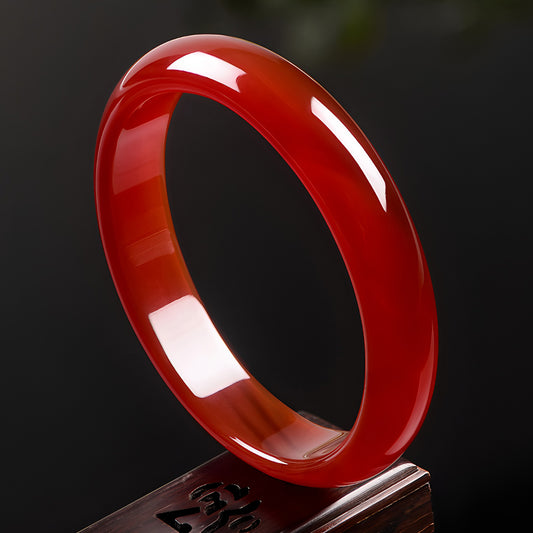 ◆Prosperity And Happiness◆Handmade natural red agate bracelet