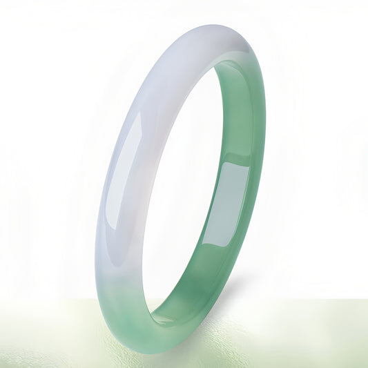 Natural jade half mountain half water bracelet