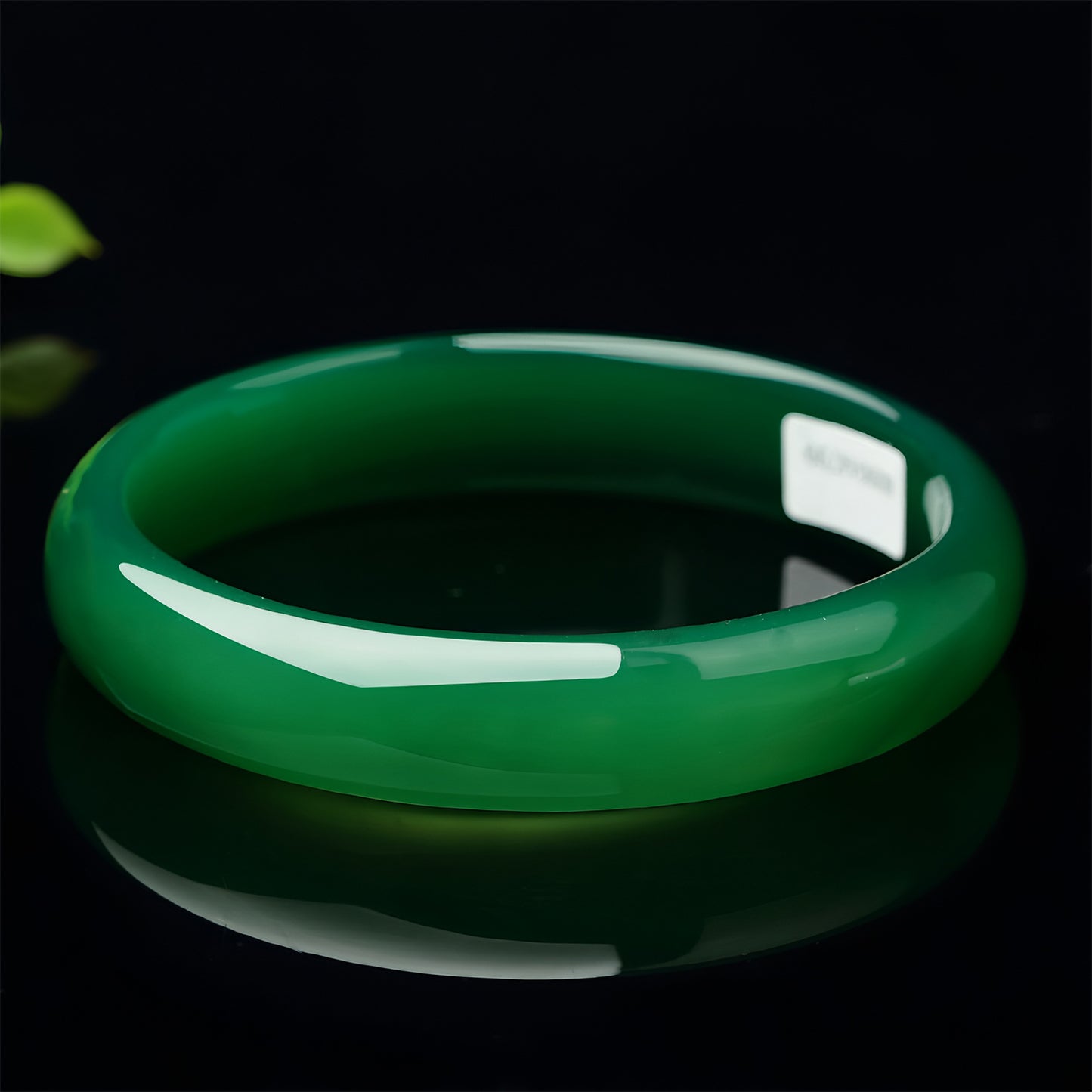 Natural Chalcedony Green Jade Bangles