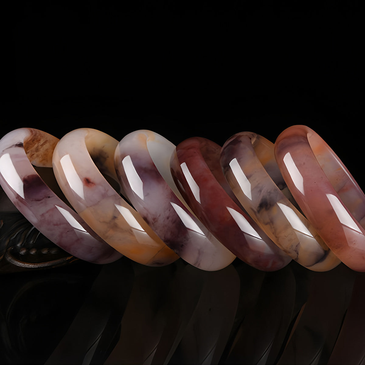 Natural Jade Bracelet Xinjiang Purple Jade Bracelet