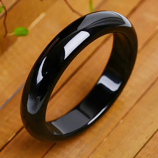 Natural Nephrite Black Jade Bracelet