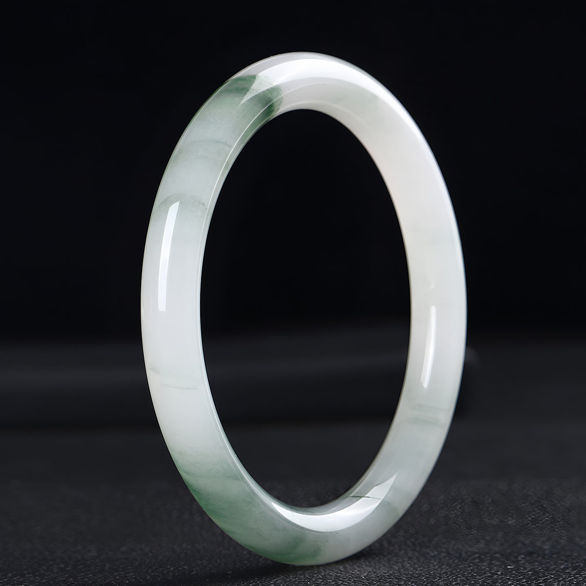 Natural Tianshan Emerald Green Jade Bracelet