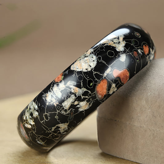 Natural Plum Blossom Jade Bracelet