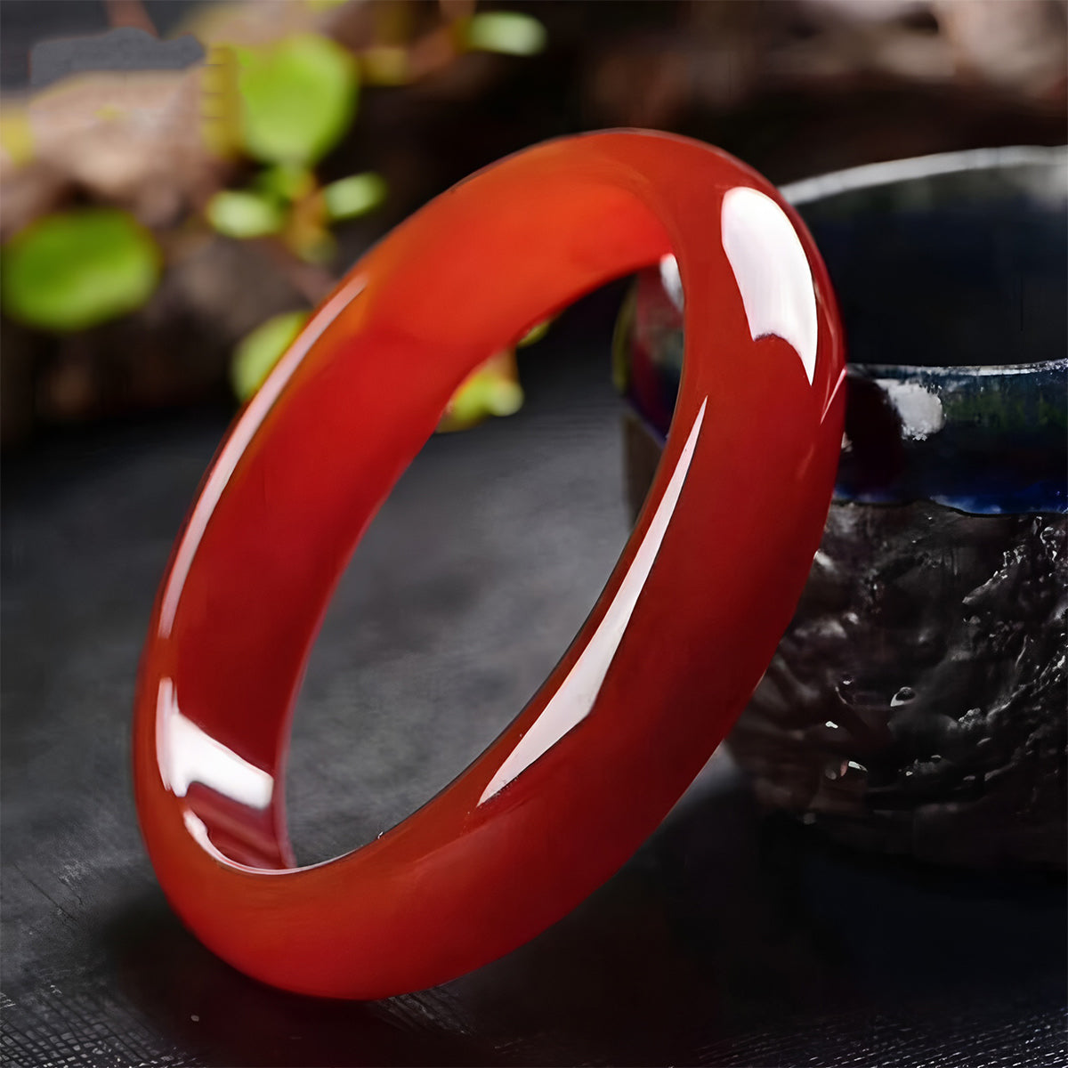 Natural Jade Bracelet Chalcedony RedJade Bracelet