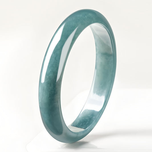 Natural Burmese jadeite green jade bracelet