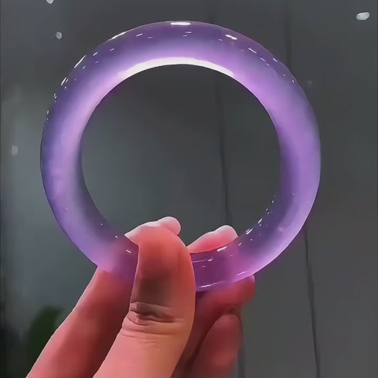 New elegant and fashionable purple jade bracelet