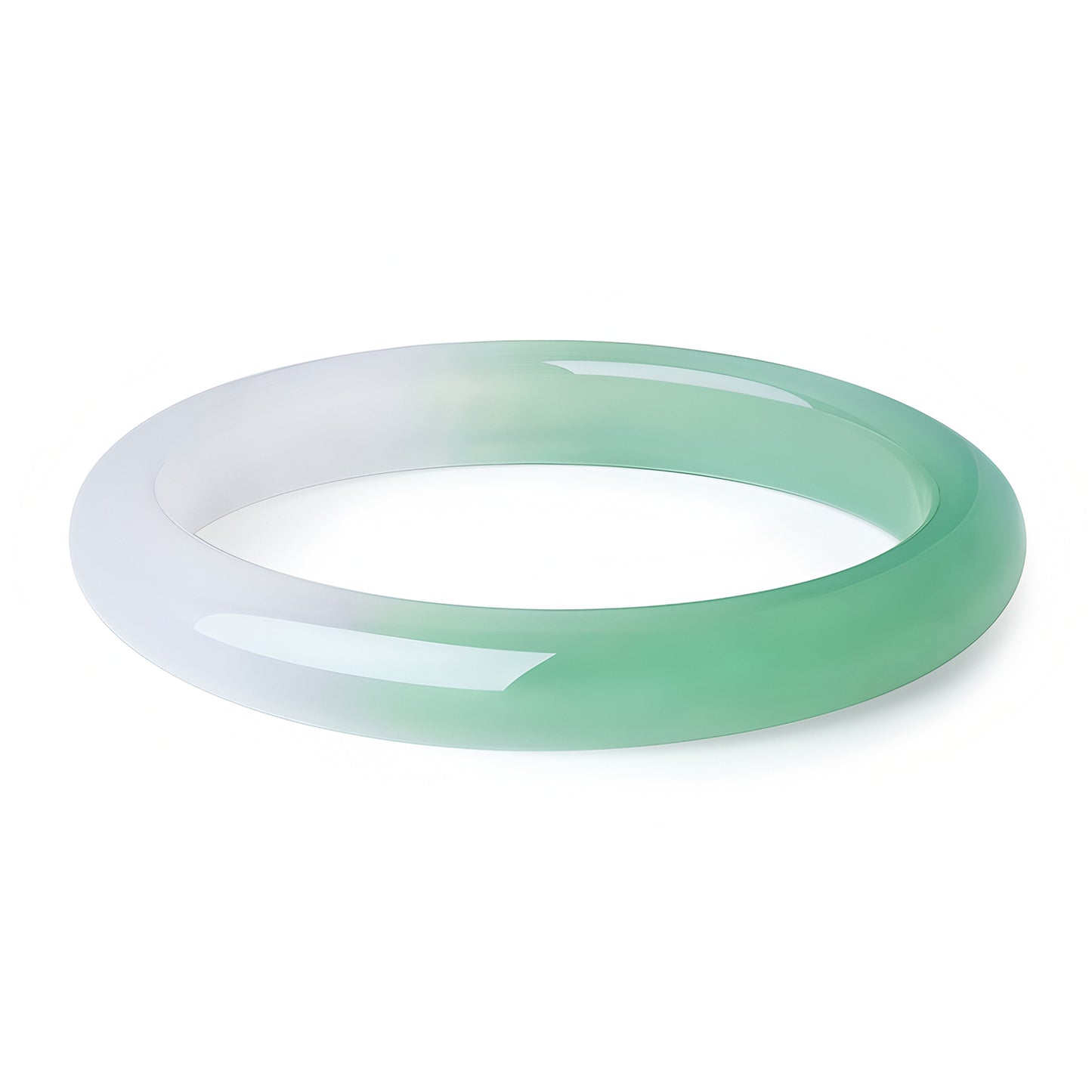 Natural jade half mountain half water bracelet