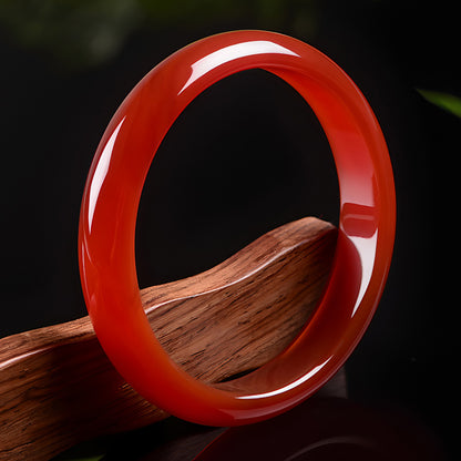 ◆Prosperity And Happiness◆Handmade natural red agate bracelet