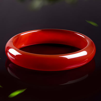 ◆Prosperity And Happiness◆Handmade natural red agate bracelet