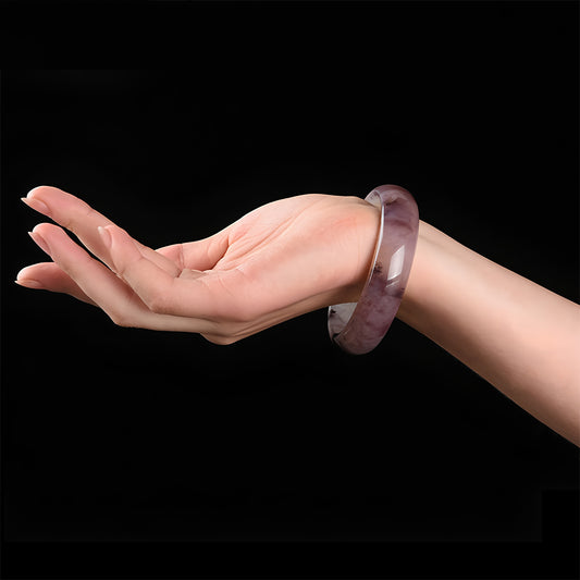 Natural Jade Bracelet Xinjiang Purple Jade Bracelet