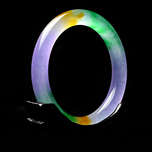 Natural colorful jade bracelet